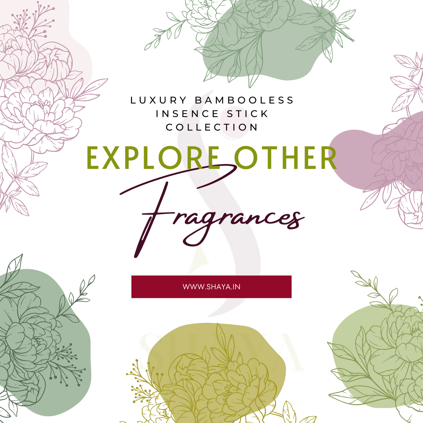 Rose (Gulab) - Luxury Dhoop Sticks - Bambooless